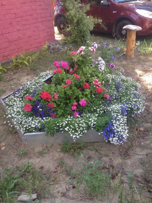 Клумба "Альпийская горка" оцинкованная в Брянске